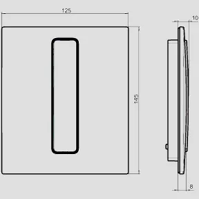 Urinal Abdeckplatte Ineo Bright Kunststoff weiß Urinal Abdeckplatte Ineo Bright Kunststoff weiß