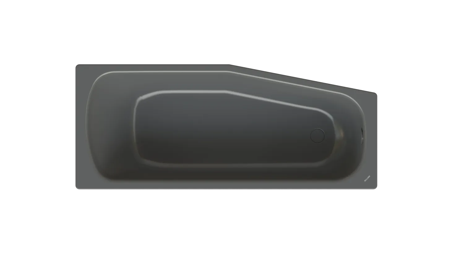 Bette Bambino Badewanne, links, Raven, glasierter Titan-Stahl, 1570 x 650 mm, 30 mm Randhöhe, 1-Sitzer, Raumspar-Badewanne Bette Bambino Badewanne, links, Raven, glasierter Titan-Stahl, 1570 x 650 mm, 30 mm Randhöhe, 1-Sitzer, Raumspar-Badewanne