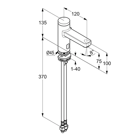Waschtischarmatur „KLUDI ZENTA SL“ Ausladung 119 mm in chrom Waschtischarmatur „KLUDI ZENTA SL“ Ausladung 119 mm in chrom