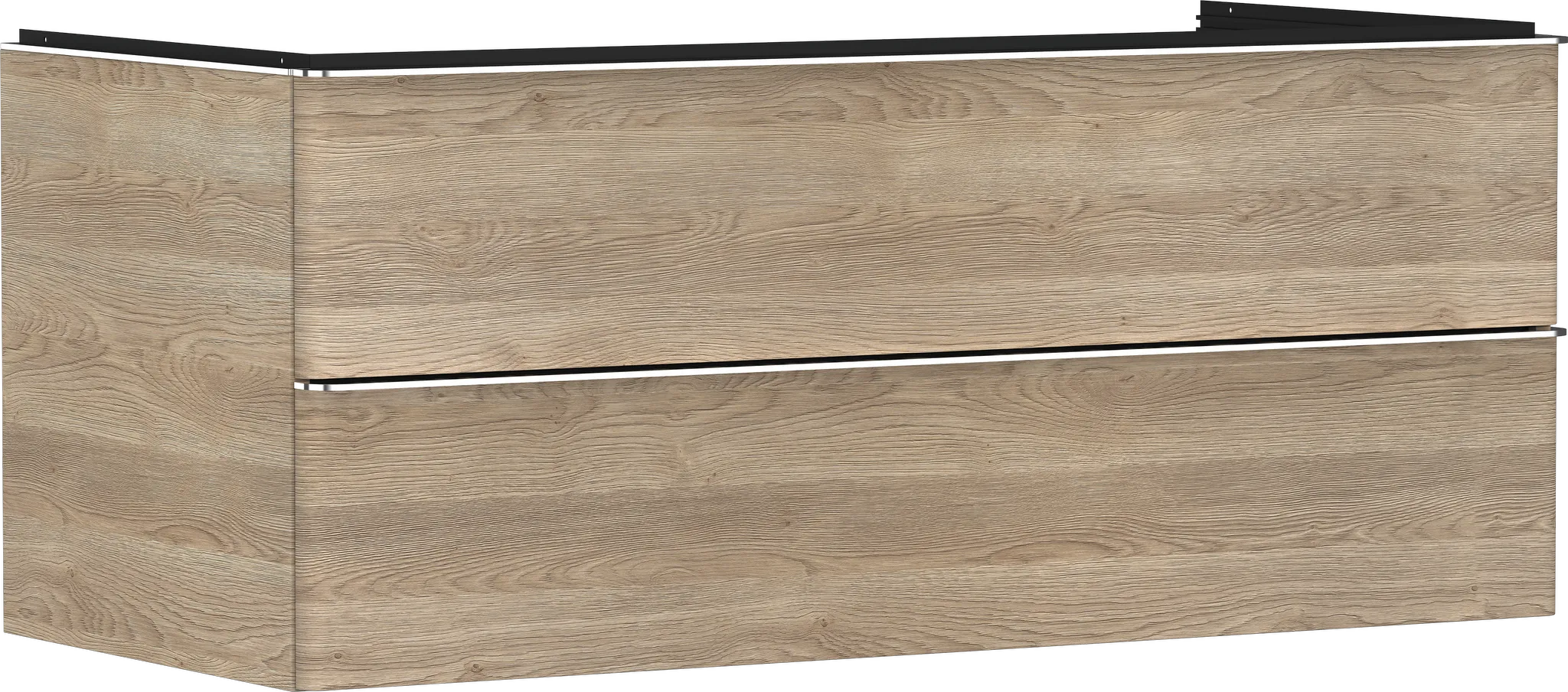 Hansgrohe Xelu Q Waschtischunterschrank Eiche Natur 1180x550 mit 2 Schubkästen