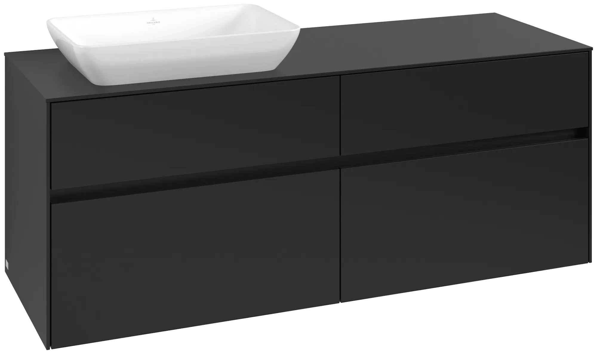 Villeroy & Boch Collaro Waschbeckenunterschrank C117B0 1400x548x500mm Volcano Black