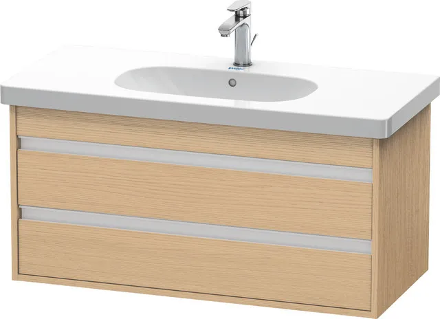 Duravit Waschtischunterschrank wandhängend „Ketho“ 100 × 48 × 45,5 cm Eiche Natur Duravit Waschtischunterschrank wandhängend „Ketho“ 100 × 48 × 45,5 cm Eiche Natur