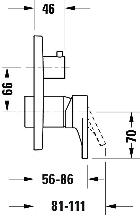 Duravit Einhand-Unterputz-Armatur „Tulum by Starck“ in Chrom Duravit Einhand-Unterputz-Armatur „Tulum by Starck“ in Chrom