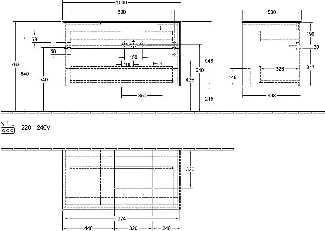 Villeroy & Boch Waschtischunterschrank „Collaro“ 1000 × 548 × 500 mm Kansas Oak, ohne Beleuchtung, für Becken rechts Villeroy & Boch Waschtischunterschrank „Collaro“ 1000 × 548 × 500 mm Kansas Oak, ohne Beleuchtung, für Becken rechts