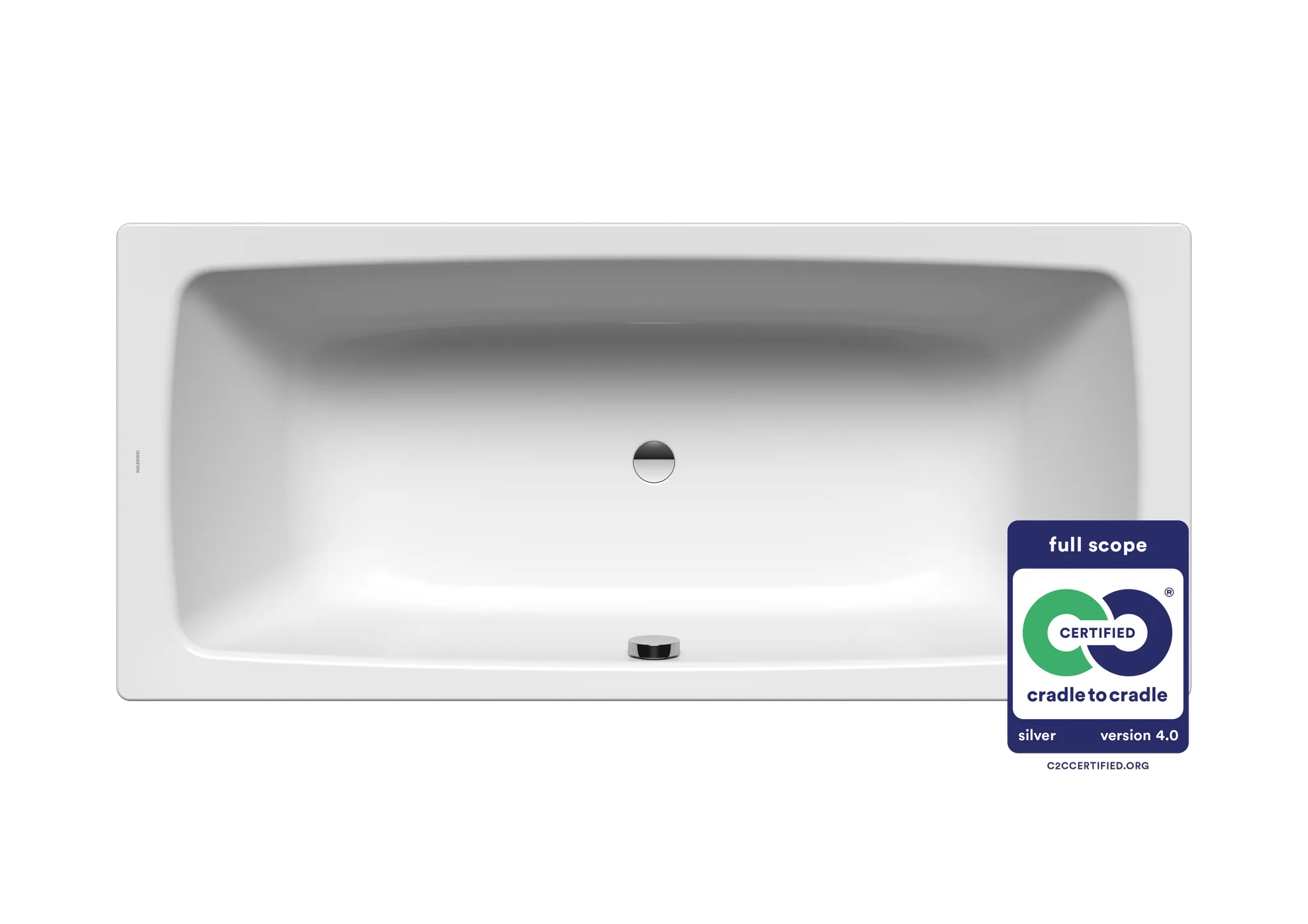 Kaldewei Badewanne „Cayono Duo“ rechteck 170 × 75 cm, ohne Grifflochbohrungen in alpinweiß