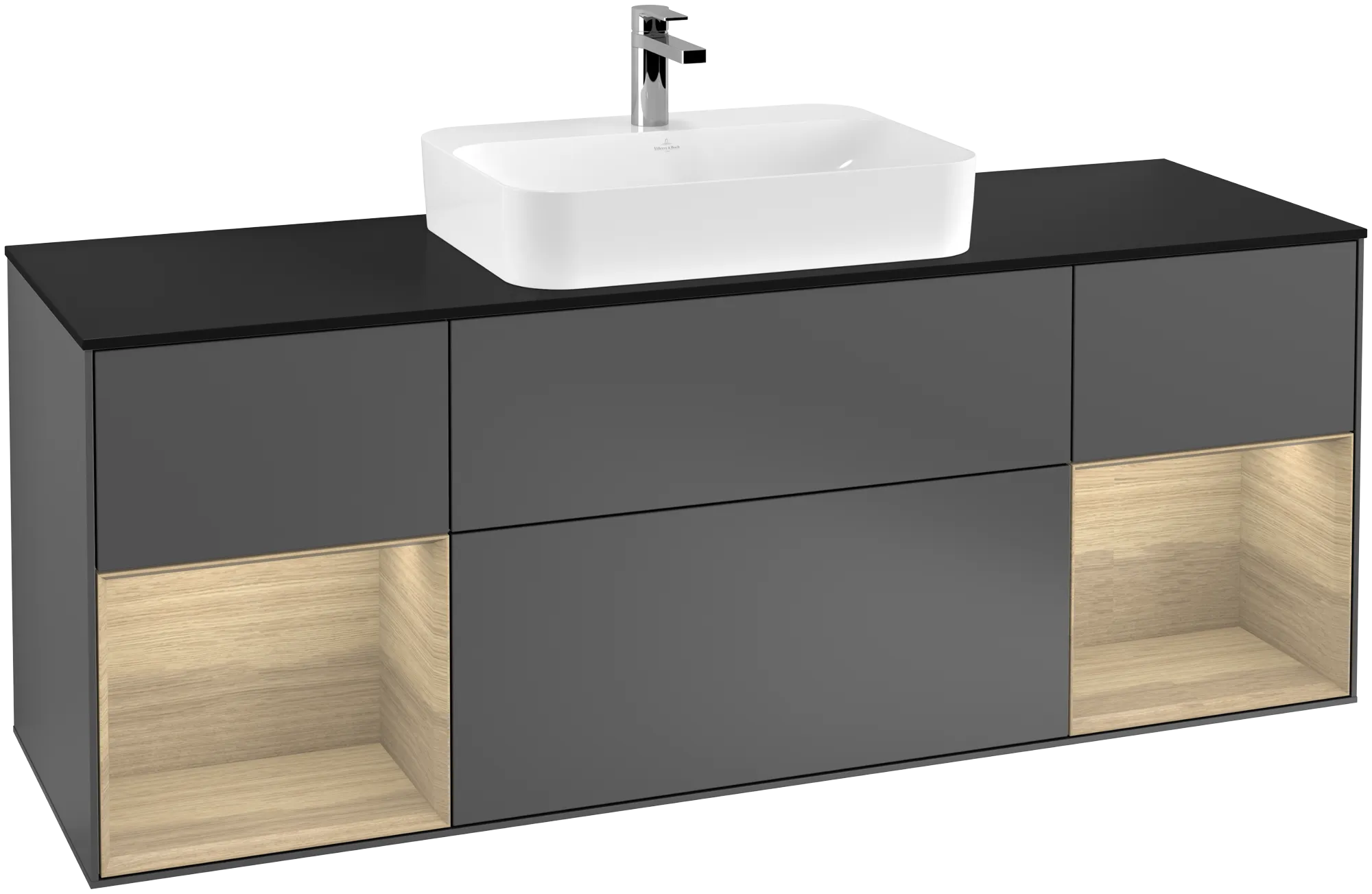 Villeroy & Boch Finion Waschbeckenunterschrank F45 1600x603x501mm Anthracite Matt/Lacquer