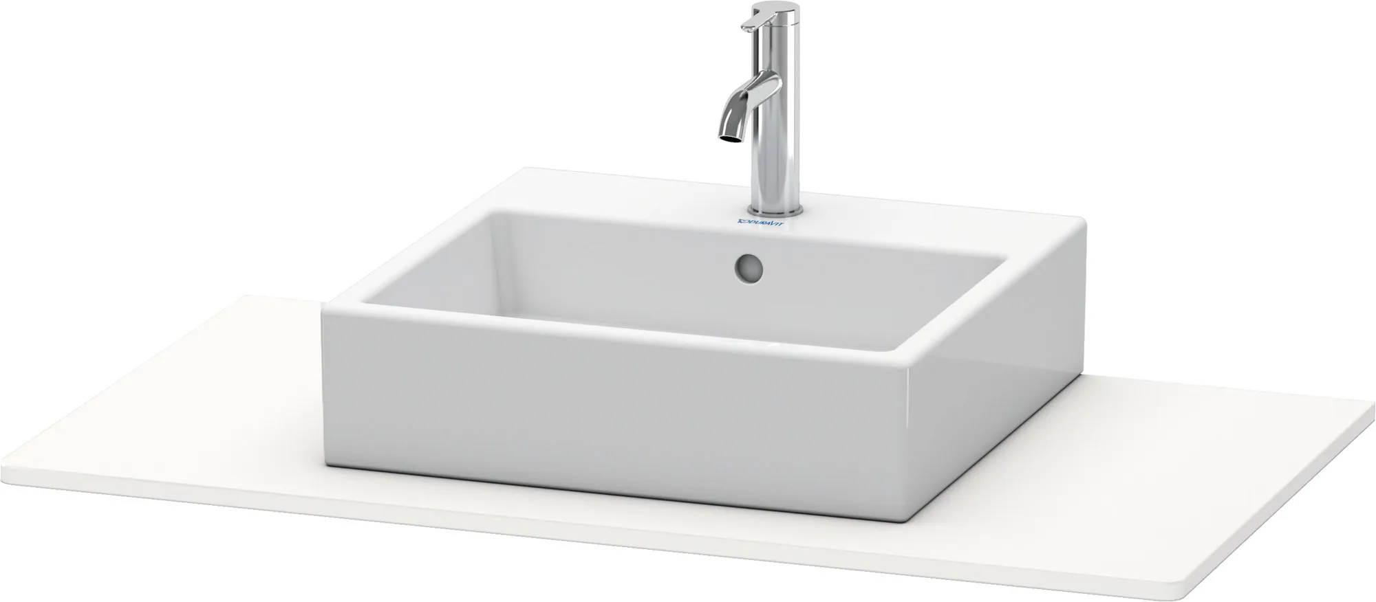 Duravit Konsole „XSquare“ in Weiß Seidenmatt Duravit Konsole „XSquare“ in Weiß Seidenmatt