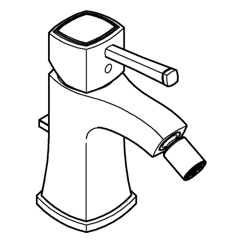 Grohe Grandera Einhand-Bidetbatterie, ½, Einlochmontage, SilkMove 28 mm Keramikkartusche, mit Temperaturbegrenzer, Long-Life Oberfläche, FastFixation, Kugelgelenk-Mousseur, Zugstangen-Ablaufgarnitur 1 ¼, flexible Anschlussschläuche, chrom/gold Grohe Grandera Einhand-Bidetbatterie, ½, Einlochmontage, SilkMove 28 mm Keramikkartusche, mit Temperaturbegrenzer, Long-Life Oberfläche, FastFixation, Kugelgelenk-Mousseur, Zugstangen-Ablaufgarnitur 1 ¼, flexible Anschlussschläuche, chrom/gold