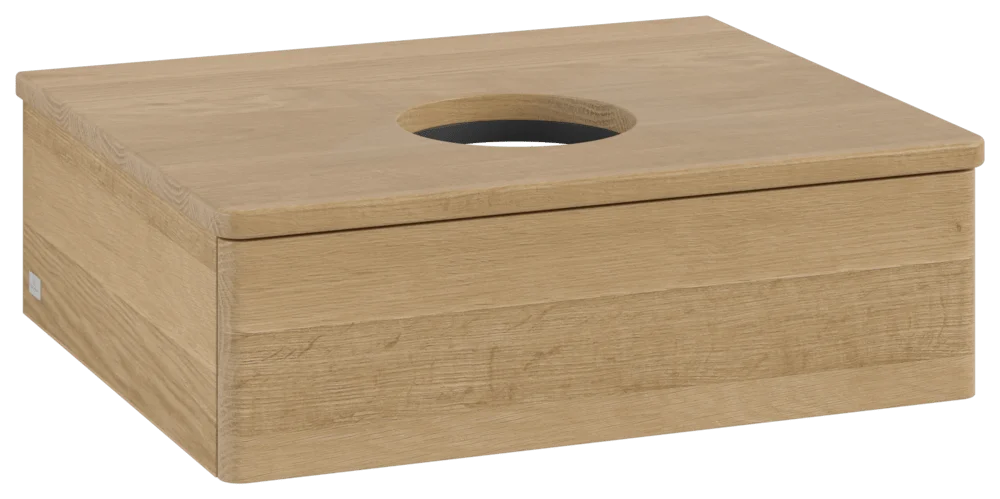 Villeroy & Boch Waschbeckenunterschrank Antao Honey Oak, 600x190x500 mm, mit Beleuchtung und SoftClosing
