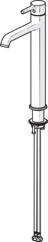 EHM Waschtischarmaturen hoch VANTIS Style 5447 Ausladung 168 mm Chrom