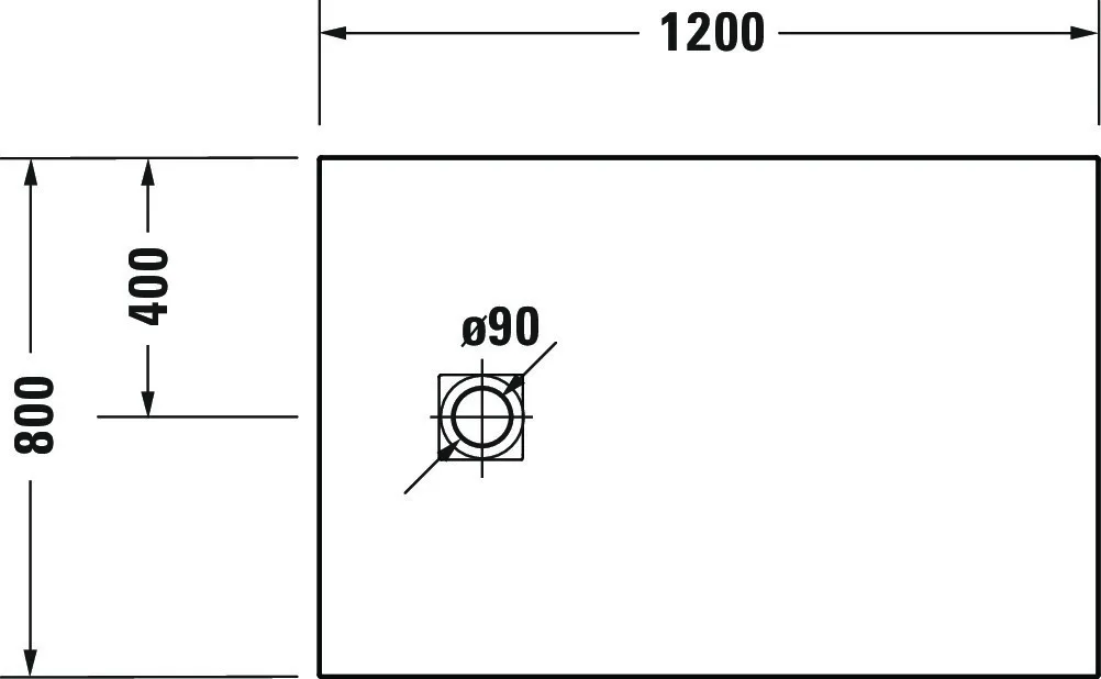 Duravit rechteck Duschwanne „Sustano“ 120 × 80 cm in Hellgrau Matt