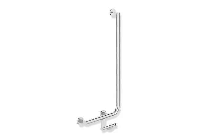 HEWI Winkelgriff mit Papierrollenhalter System 900, links, chrom HEWI Winkelgriff mit Papierrollenhalter System 900, links, chrom