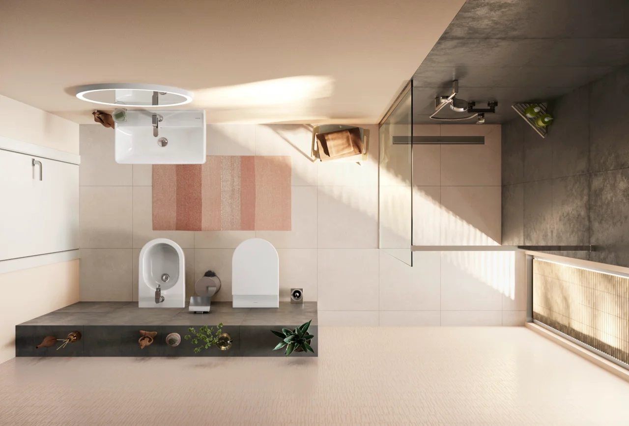 Hansgrohe Designsiphon Flowstar S Chrom – Geruchverschluss, verstellbarer Einbau, Wandabstand 330 mm, Anschlussmaße G 11/4 und DN32