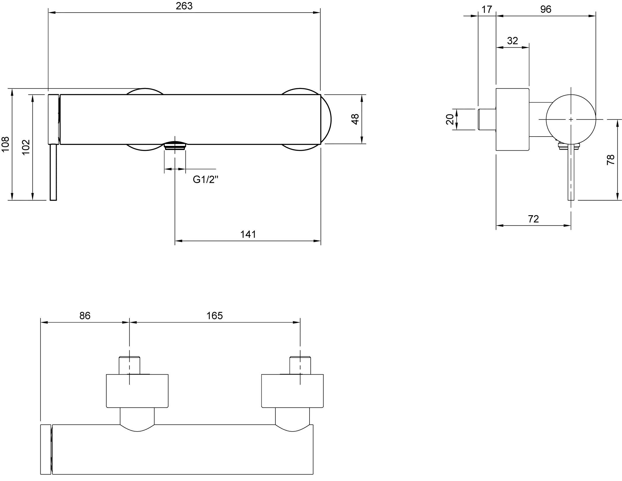 Einhand-Duscharmatur „Loop & Friends“ 9,6 cm in Chrom Einhand-Duscharmatur „Loop & Friends“ 9,6 cm in Chrom