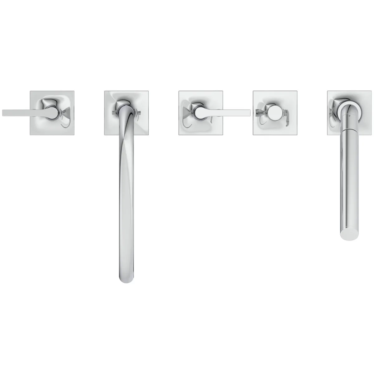 Ideal Standard Joy Neo Armaturen, 5-Loch-Badearmatur Wannenrand mit Stick-Handbrause, Chrom Ideal Standard Joy Neo Armaturen, 5-Loch-Badearmatur Wannenrand mit Stick-Handbrause, Chrom