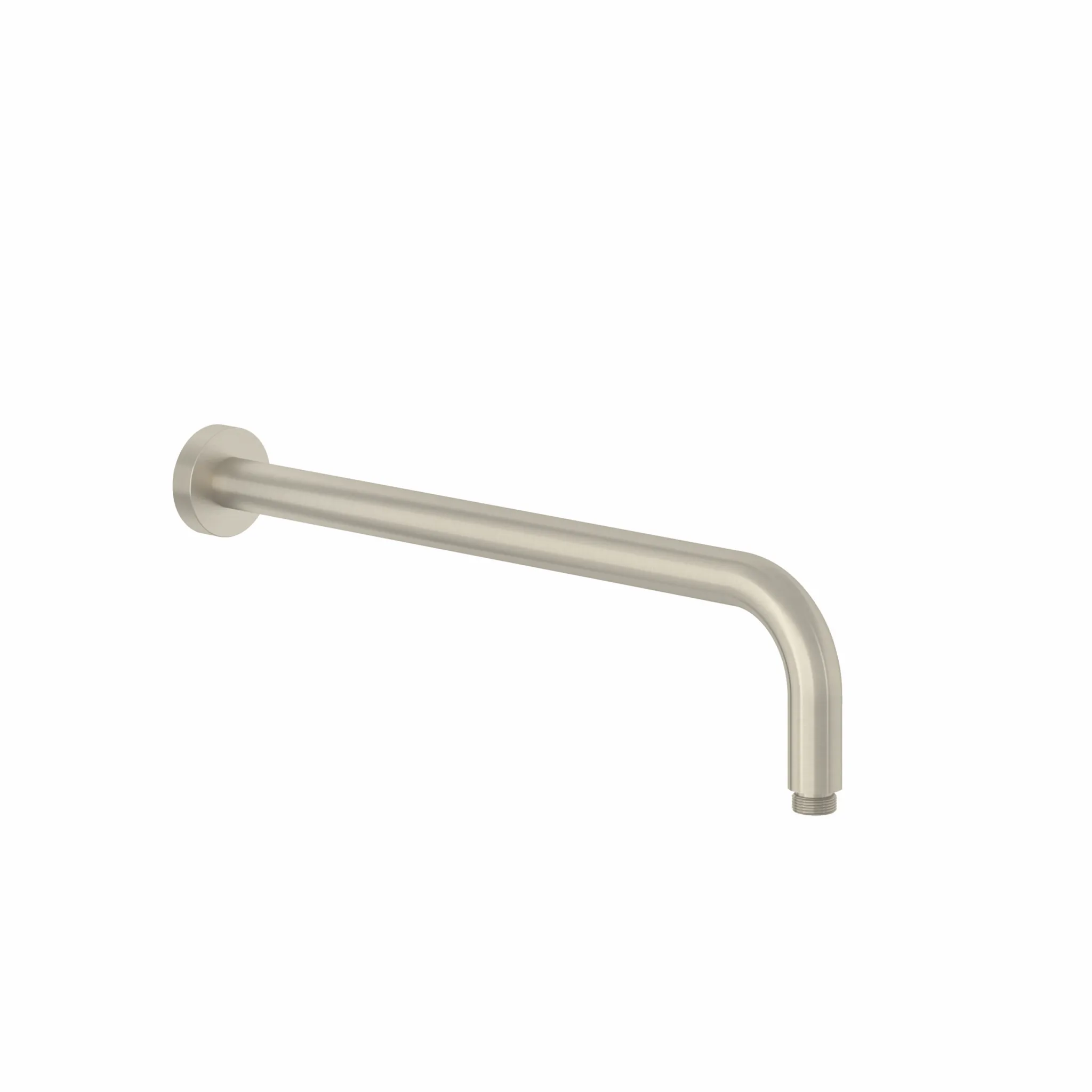 Kludi A-QA Brausearm 400 mm, Stainless Brushed Nickel PVD – starrer Wand-Brausearm für Tellerkopfbrause mit Schubrosette Kludi A-QA Brausearm 400 mm, Stainless Brushed Nickel PVD – starrer Wand-Brausearm für Tellerkopfbrause mit Schubrosette