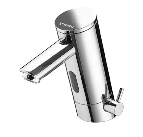 Waschtisch-Armatur PURIS E, Elektronisch, HD-M - Hochdruck Mischwasser, Infrarot, Steckernetzteil 9 VDC, 100 - 240 VAC, 50 - 60 Hz, 2x G 3/8 IG, chrom