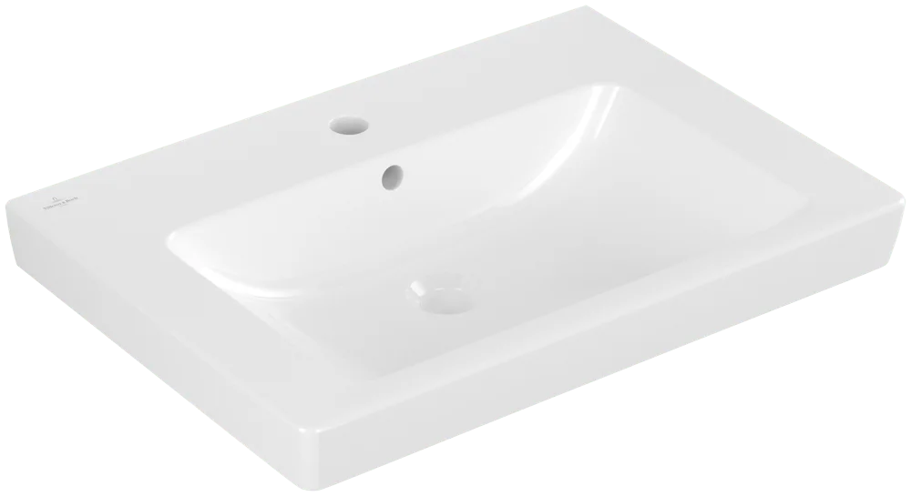 Villeroy & Boch Subway 2.0 Waschbecken, 650x470x180mm, weiß Alpin CeramicPlus, glänzend, mit Überlauf