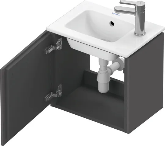 Duravit Waschtischunterschrank wandhängend „L-Cube“ 42 × 40 × 29,4 cm Graphit Matt Duravit Waschtischunterschrank wandhängend „L-Cube“ 42 × 40 × 29,4 cm Graphit Matt