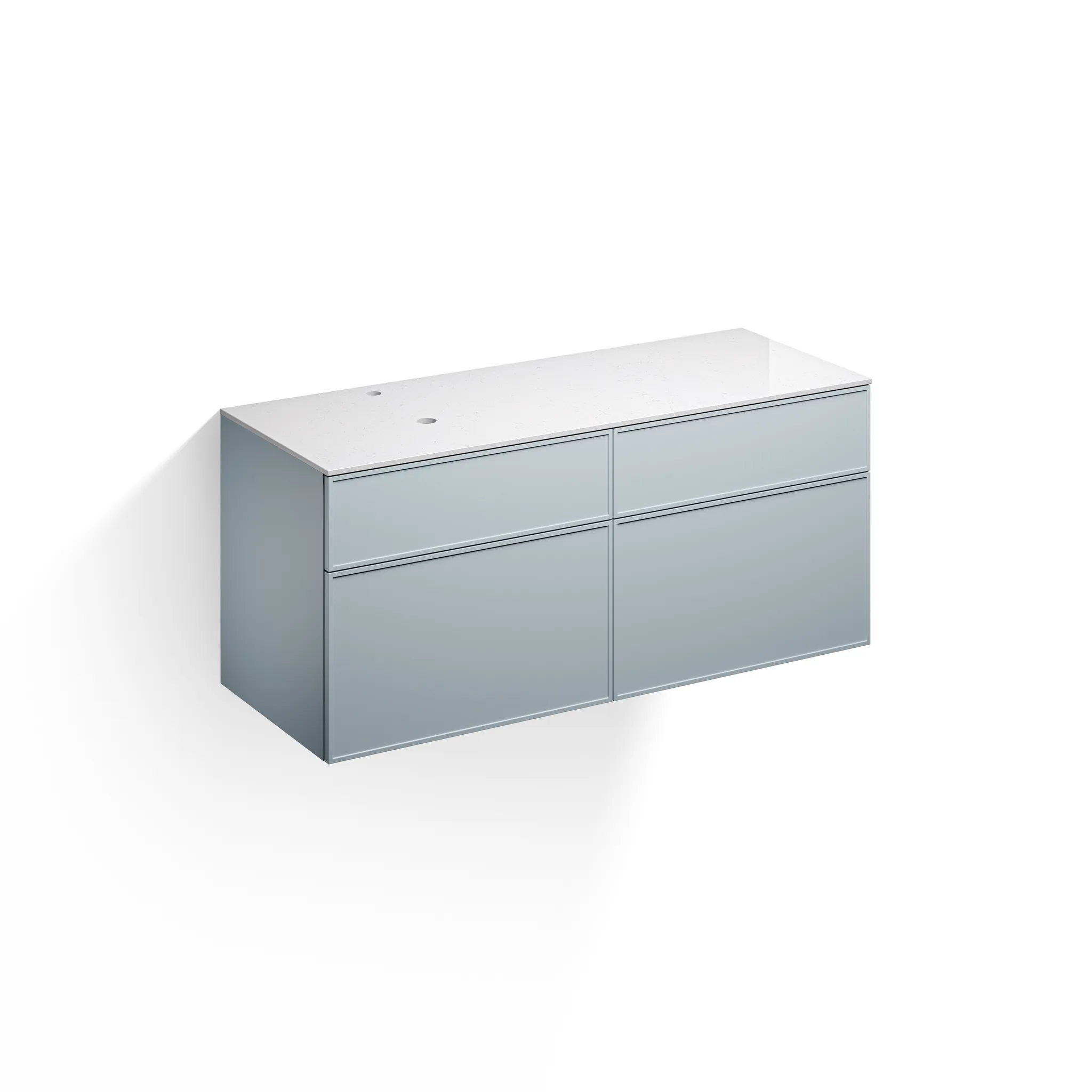 Alape Möbelmodul Arkta 1400x600 Carrara/Türkisgrau