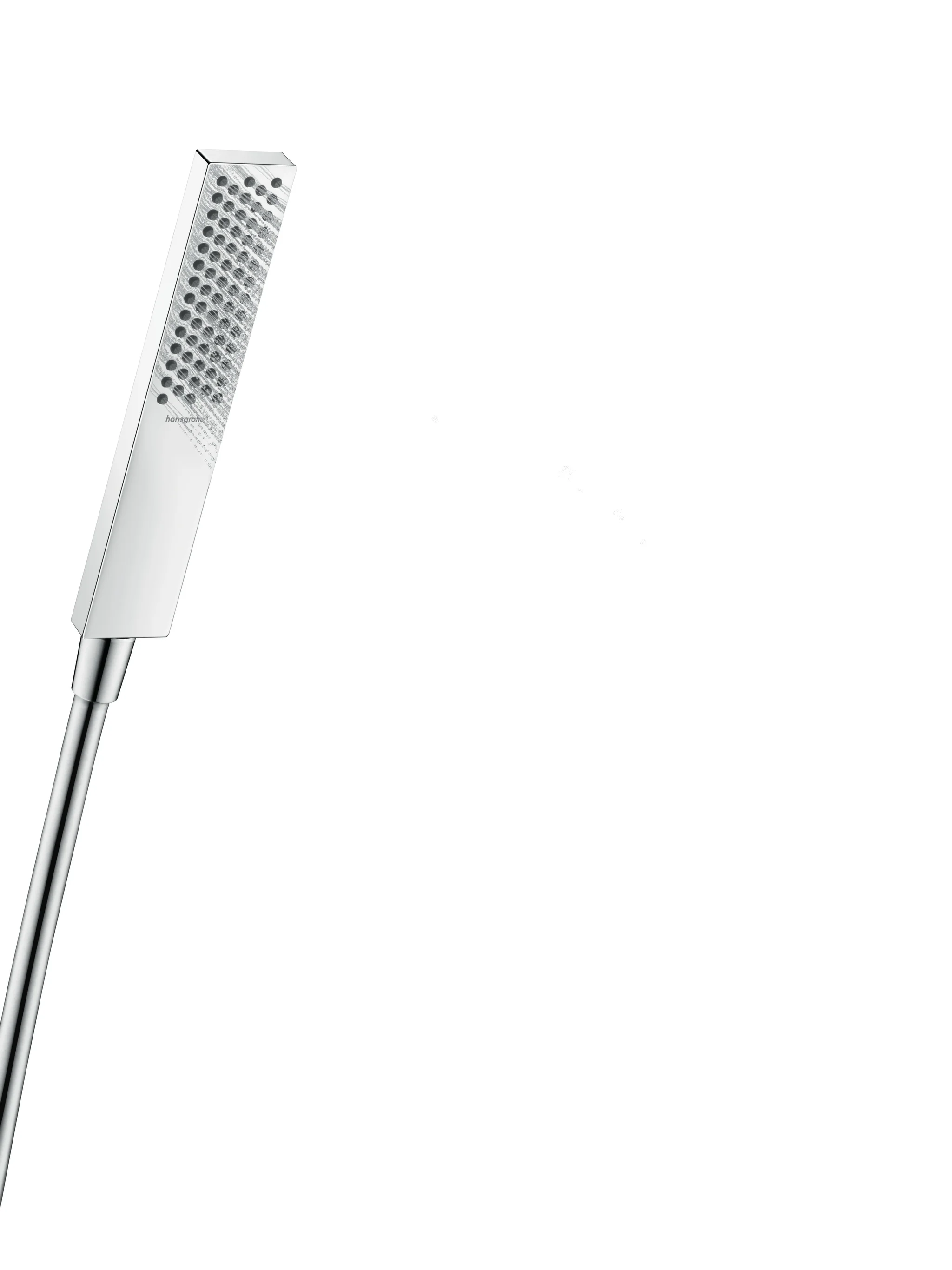 Hansgrohe Pulsify E Stabhandbrause 1jet EcoSmart, Chrom, 100 x 25 mm, max. Durchfluss 8 l/min, QuickClean, für Durchlauferhitzer geeignet