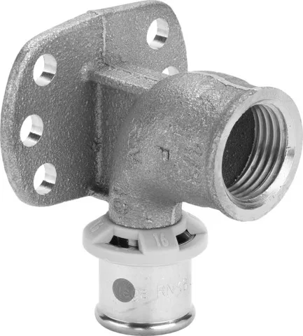 Viega „Sanfix P“ Wandscheibe mit 1 Muffe und Innengewinde 16 mm × 1/2″ Viega „Sanfix P“ Wandscheibe mit 1 Muffe und Innengewinde 16 mm × 1/2″