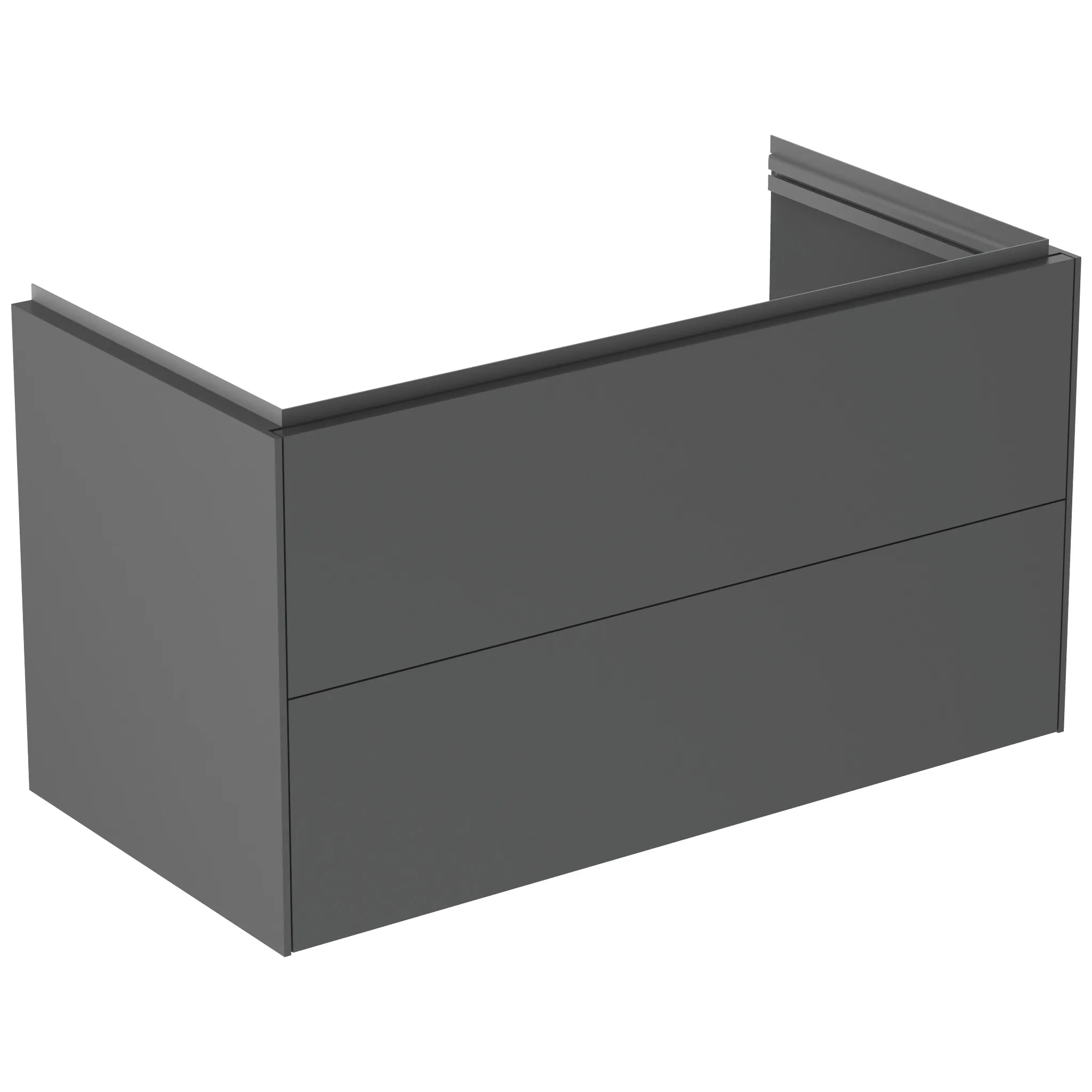 Ideal Standard Conca Möbelwaschtischunterschrank Anthrazit matt 1000x505x550 mm 2 Auszüge Push-Open mit Softclose-Einzug wandhängend Ideal Standard Conca Möbelwaschtischunterschrank Anthrazit matt 1000x505x550 mm 2 Auszüge Push-Open mit Softclose-Einzug wandhängend