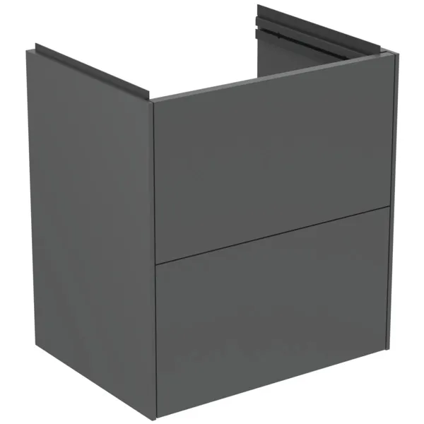 Möbelwaschtischunterschrank Conca 500x375x548mm 2 Auszüge Weiß matt Möbelwaschtischunterschrank Conca 500x375x548mm 2 Auszüge Weiß matt