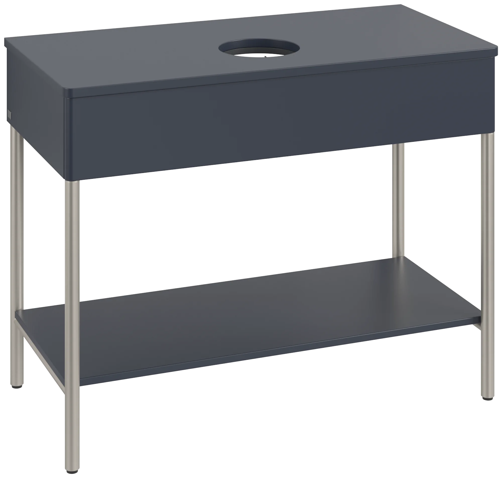 Villeroy & Boch Waschbeckenunterschrank Artis, Eckig, Midnight Blue Matt Lacquer, 1000x782x500 mm, mit Beleuchtung und Push-to-open Funktion Villeroy & Boch Waschbeckenunterschrank Artis, Eckig, Midnight Blue Matt Lacquer, 1000x782x500 mm, mit Beleuchtung und Push-to-open Funktion