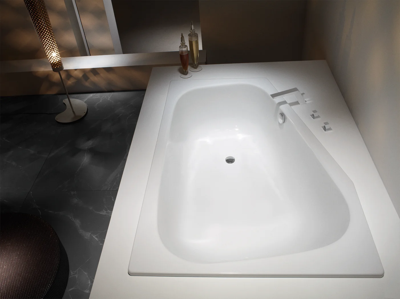 Kaldewei PLAZA DUO RECHTS Badewanne, 1800x1200 mm, bahamabeige