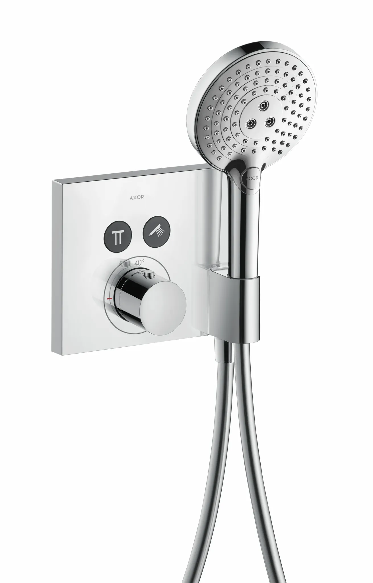 Thermostat UP Axor ShowerSelect FS 2 Verbr.quadr.chr.mit Fixfit u.Porter Thermostat UP Axor ShowerSelect FS 2 Verbr.quadr.chr.mit Fixfit u.Porter