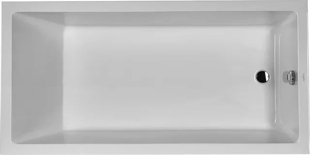 Duravit Badewanne „Starck“ rechteck 1800 × 900 mm, Fußablauf in Weiß Duravit Badewanne „Starck“ rechteck 1800 × 900 mm, Fußablauf in Weiß