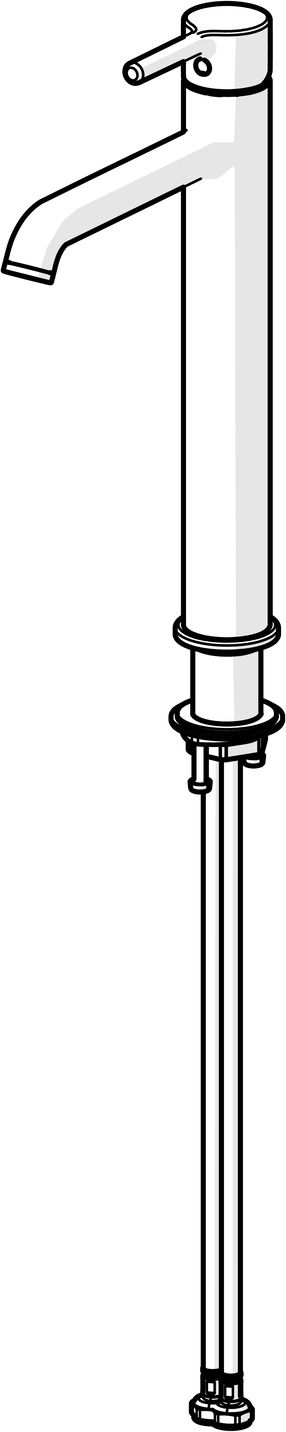 HansaVANTIS Style Waschtischarmatur, 168 mm Ausladung, Stahl gebürstet HansaVANTIS Style Waschtischarmatur, 168 mm Ausladung, Stahl gebürstet