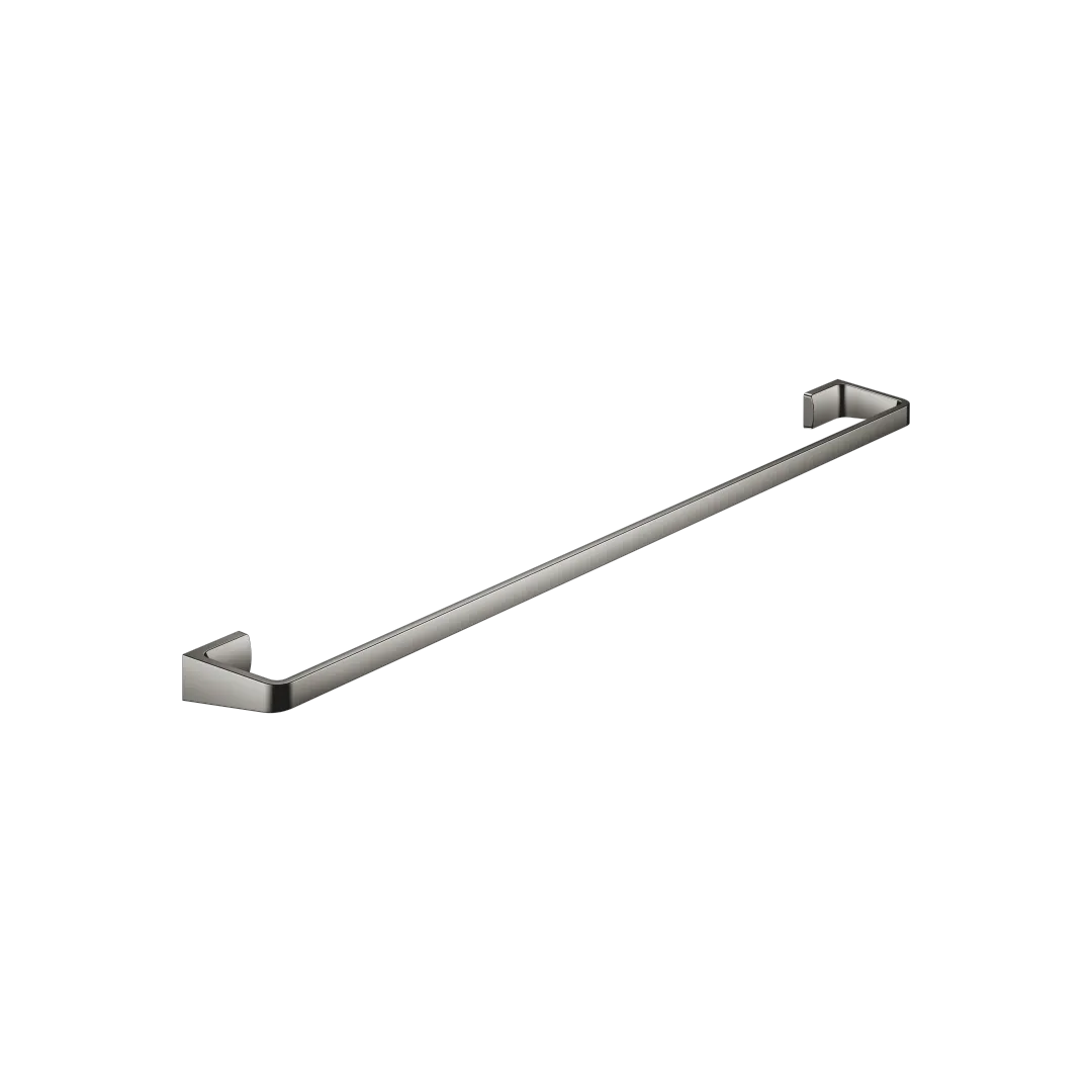Dornbracht Badetuchhalter SERIENSPEZIFISCH Dark Chrome - 758 x 800 mm, Höhe 35 mm, Ausladung 89 mm, passt zu ELIO, ENO, LOT, MEM und TARA ULTRA