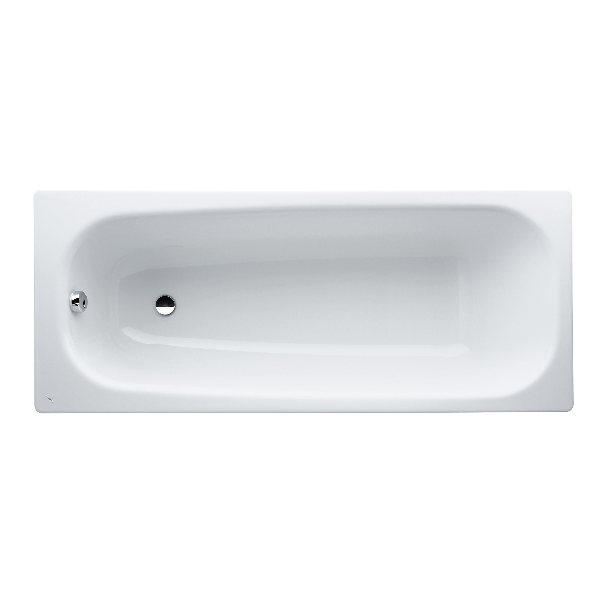 Einbau-Badewanne PRO 700x1700x395 aus Stahl inklusive Schallschutz weiß