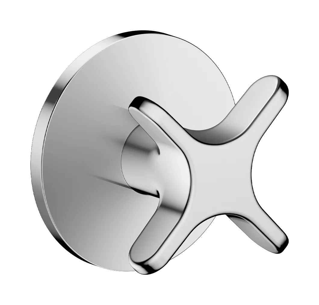 Hansgrohe AXOR One Absperrventil Unterputz mit Kreuzgriff, Chrom