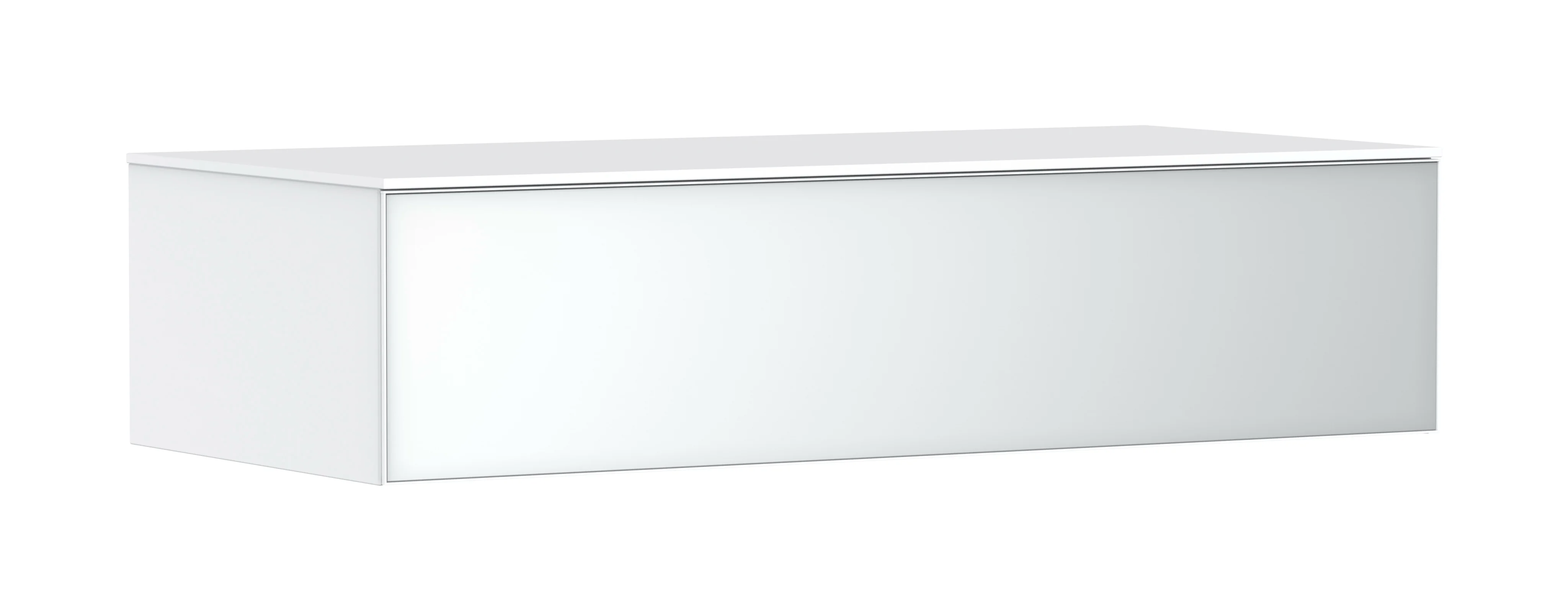 Hansgrohe Xevolos E Sideboard Mattweiß, 1180x550 mm, 1 Schubkasten, grifflos mit PushOpen und SoftClose, Wandmontage Hansgrohe Xevolos E Sideboard Mattweiß, 1180x550 mm, 1 Schubkasten, grifflos mit PushOpen und SoftClose, Wandmontage