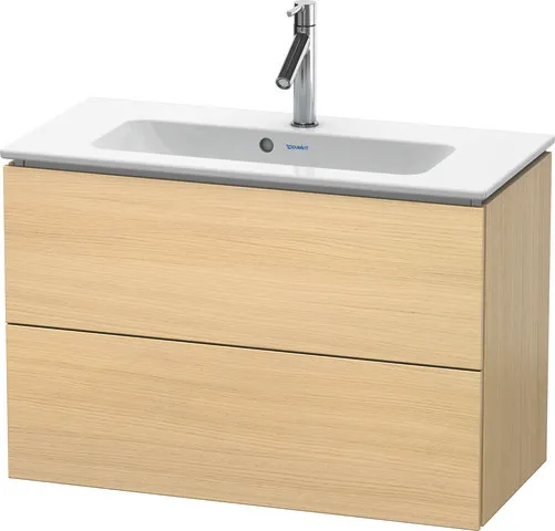 Duravit Waschtischunterschrank wandhängend „L-Cube“ 82 × 55 × 39,1 cm Mediterrane Eiche