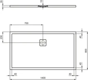 Ideal Standard Duschwanne „UltraFlatEvo“ Ideal Standard Duschwanne „UltraFlatEvo“