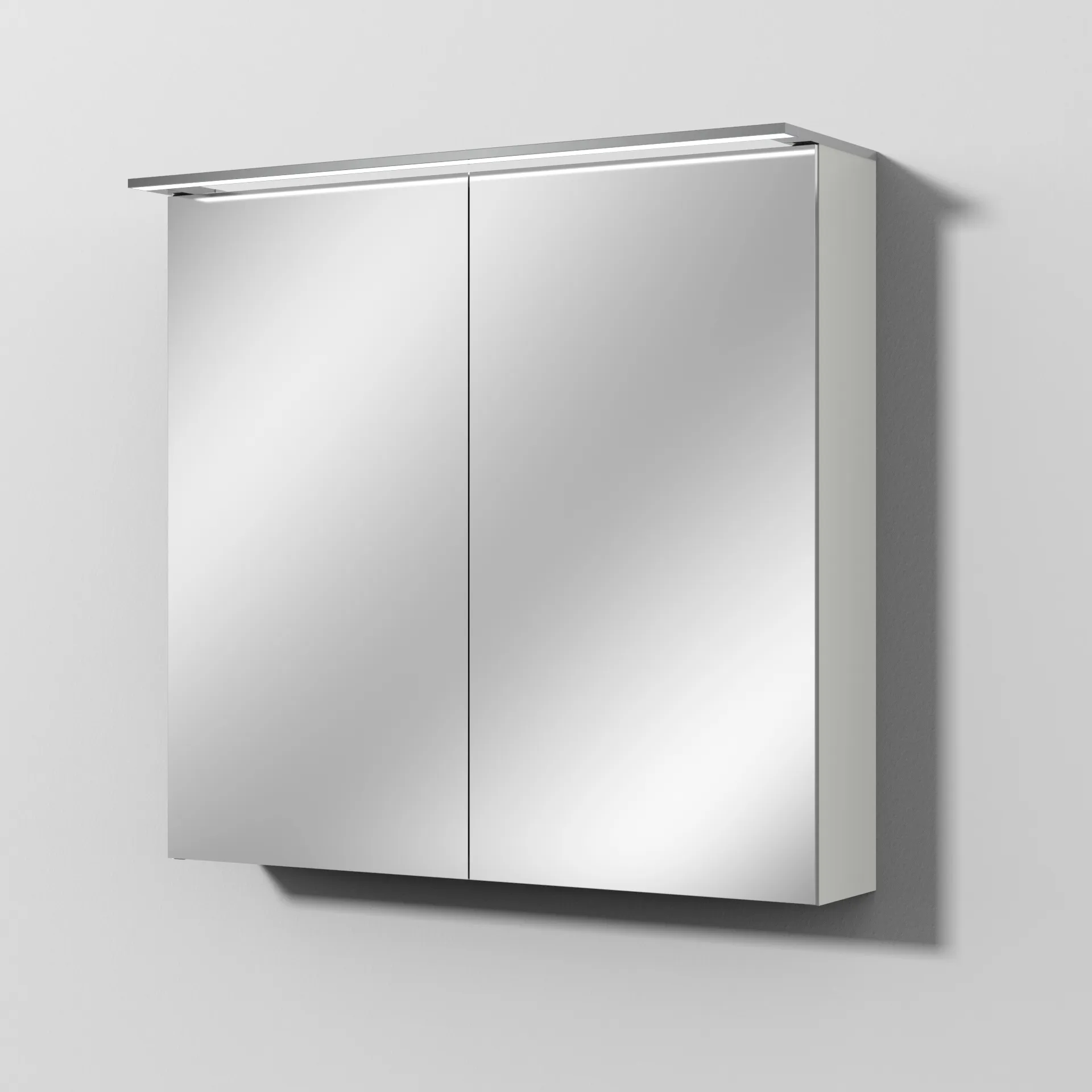 Sanipa Wandvorbau Spiegelschrank „Malte“ 800 × 750 × 149 mm in Weiß-Soft