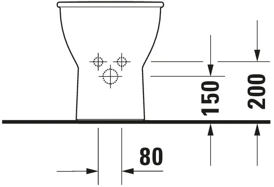 Duravit Stand-Bidet „Darling New“, Befestigung sichtbar 37 × 63 × 40 cm