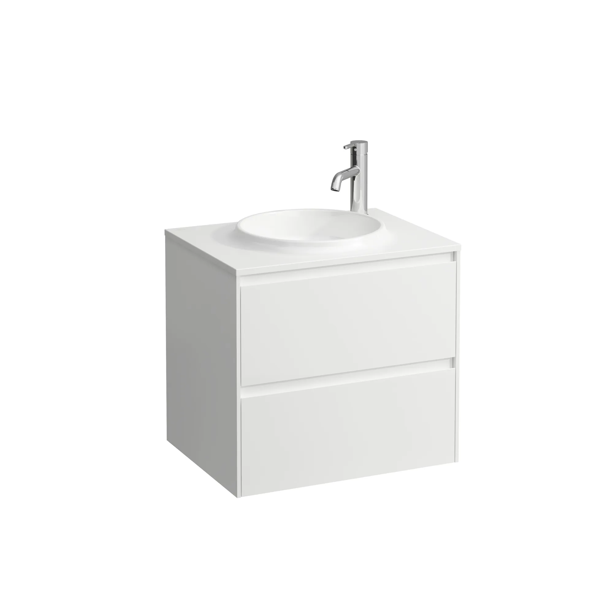 Laufen Waschtischunterbau 600, 2 Schubladen, passend zu Marbond Waschtisch H814073 weiß matt Laufen Waschtischunterbau 600, 2 Schubladen, passend zu Marbond Waschtisch H814073 weiß matt