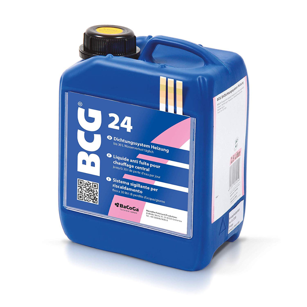 BaCoGa Flüssigdichtmittel gegen Leckagen in Rohrleitungen von Heizungen BCG 24 (2,5 Liter) BaCoGa Flüssigdichtmittel gegen Leckagen in Rohrleitungen von Heizungen BCG 24 (2,5 Liter)