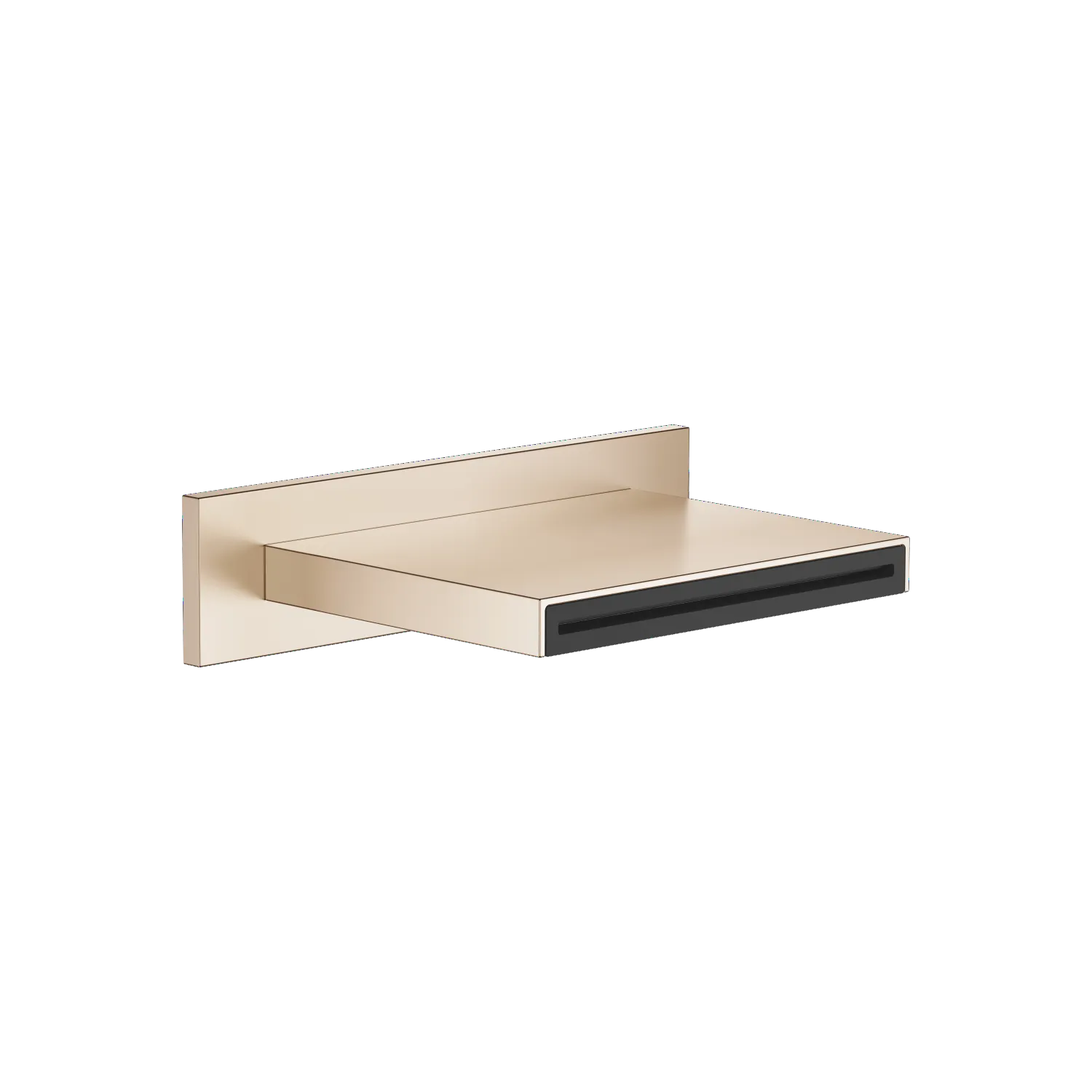 Dornbracht WATER SHEET Schwallauslauf für Wandmontage, Champagne gebürstet (22kt Gold), Ausladung 150 mm, CASCADE Durchfluss max. 26,5 l/min bei 3 Bar