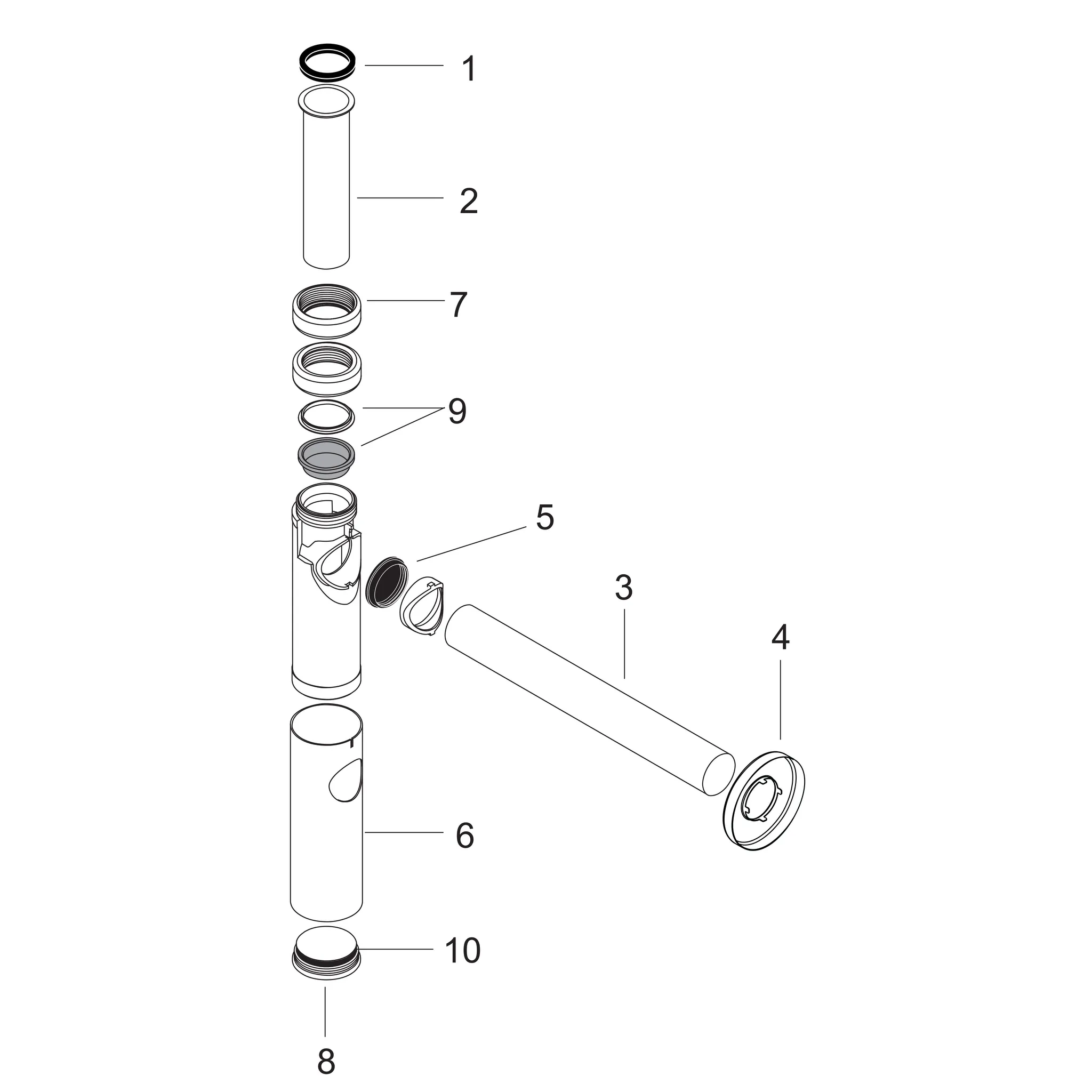 Hansgrohe Designsiphon Flowstar S BBC, Brushed Black Chrome, Verstellweg 60-165 mm, Wandabstand 330 mm, Stauwasserhöhe 75 mm, Anschlussmaße G 11/4 (Eingang), DN32 (Abgang) Hansgrohe Designsiphon Flowstar S BBC, Brushed Black Chrome, Verstellweg 60-165 mm, Wandabstand 330 mm, Stauwasserhöhe 75 mm, Anschlussmaße G 11/4 (Eingang), DN32 (Abgang)