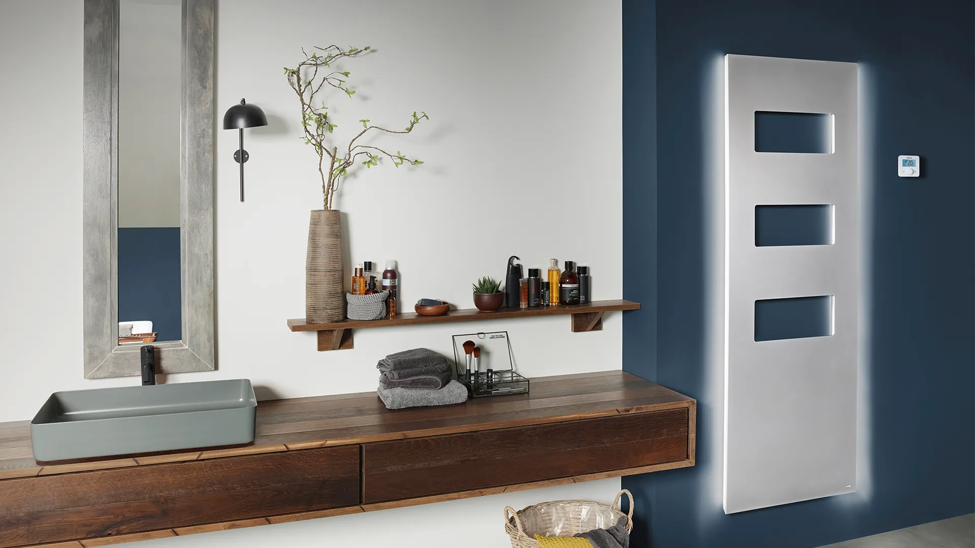 BEMM Plawa Spa Pur E, Badwärmer vertikal, Serie PSP-E, Weiss