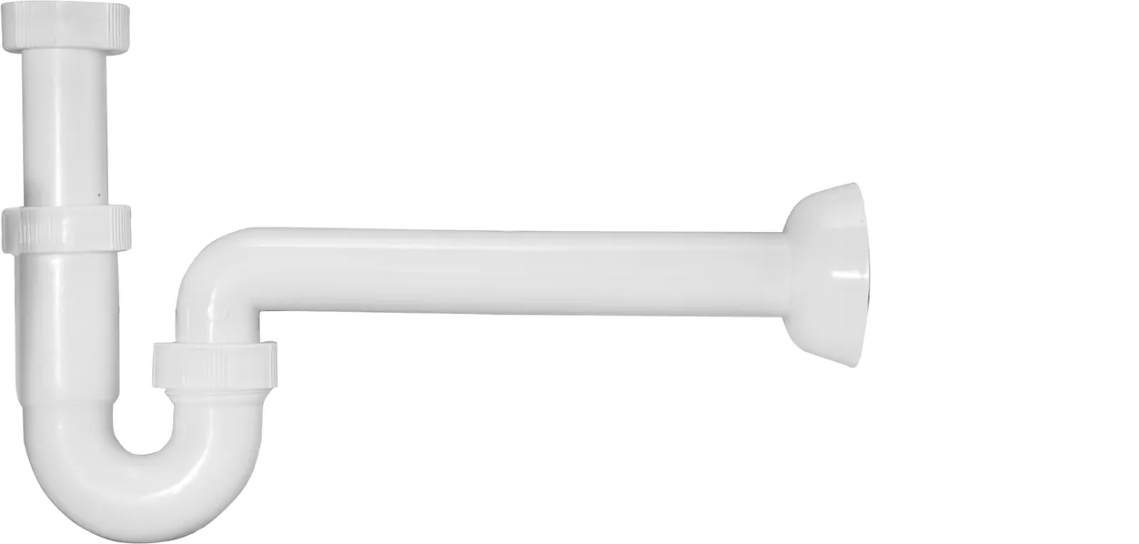 Röhrengeruchverschluss 1 1/4″ 200 mm, Abgangsbogen 40 x 250 mm