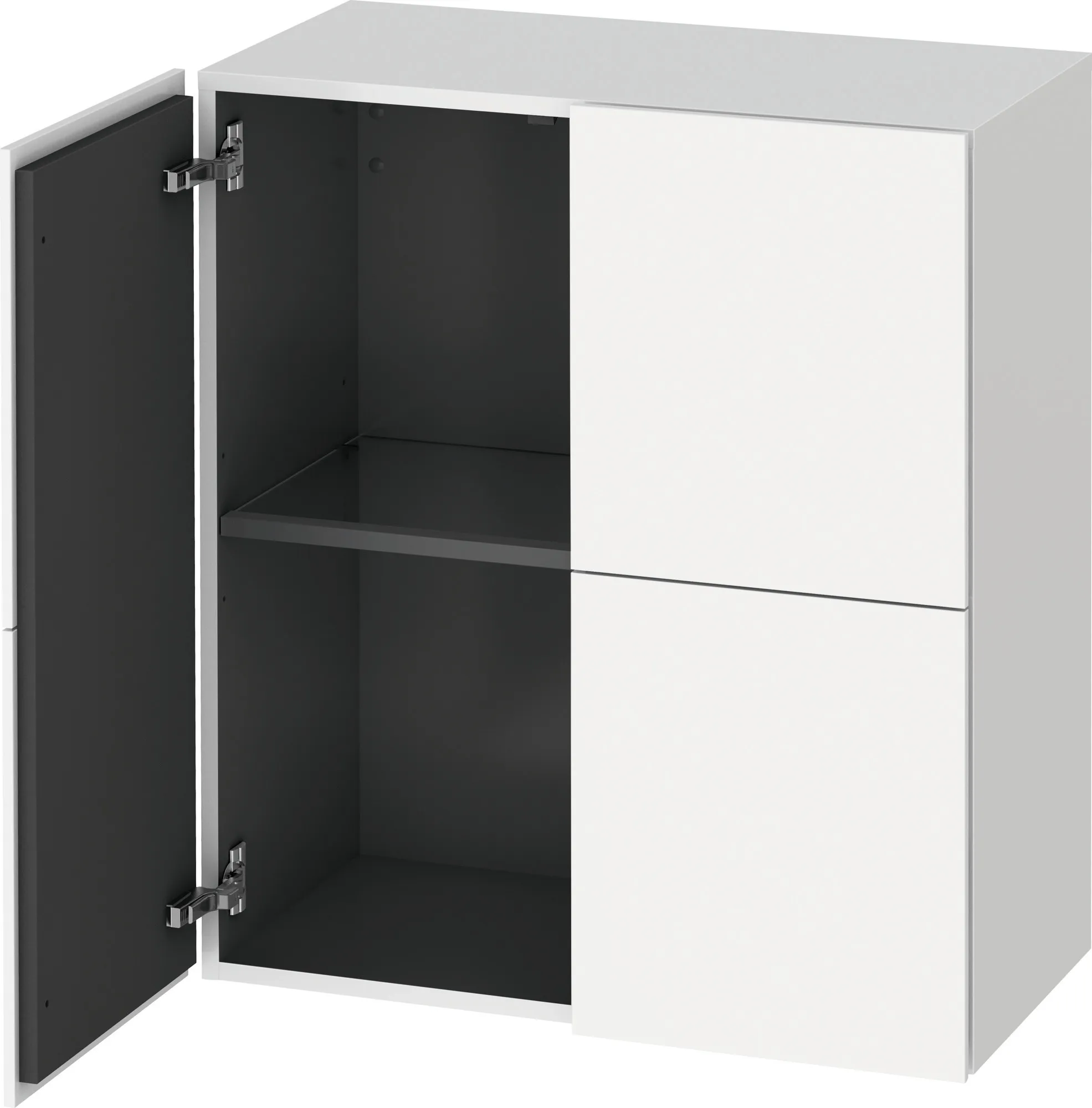 Duravit Halbhochschrank „L-Cube“ 70 × 80 × 36,3 cm Weiß Supermatt