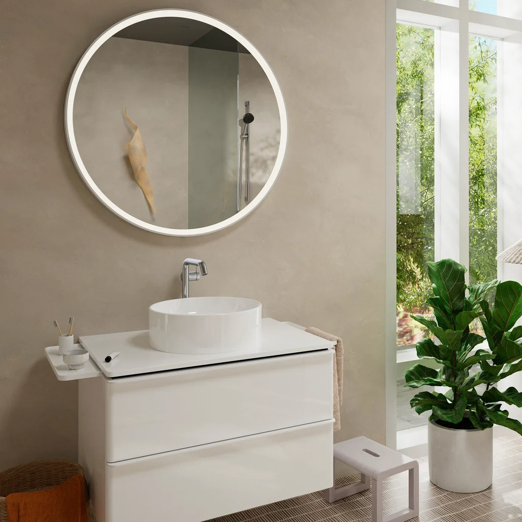 Hansgrohe Tecturis S Einhebel-Waschtischmischer chrom, Ausladung 167 mm, Auslaufhöhe 230 mm, Push-Open Ablaufgarnitur G 11/4, max. Durchflussmenge 5 l/min Hansgrohe Tecturis S Einhebel-Waschtischmischer chrom, Ausladung 167 mm, Auslaufhöhe 230 mm, Push-Open Ablaufgarnitur G 11/4, max. Durchflussmenge 5 l/min