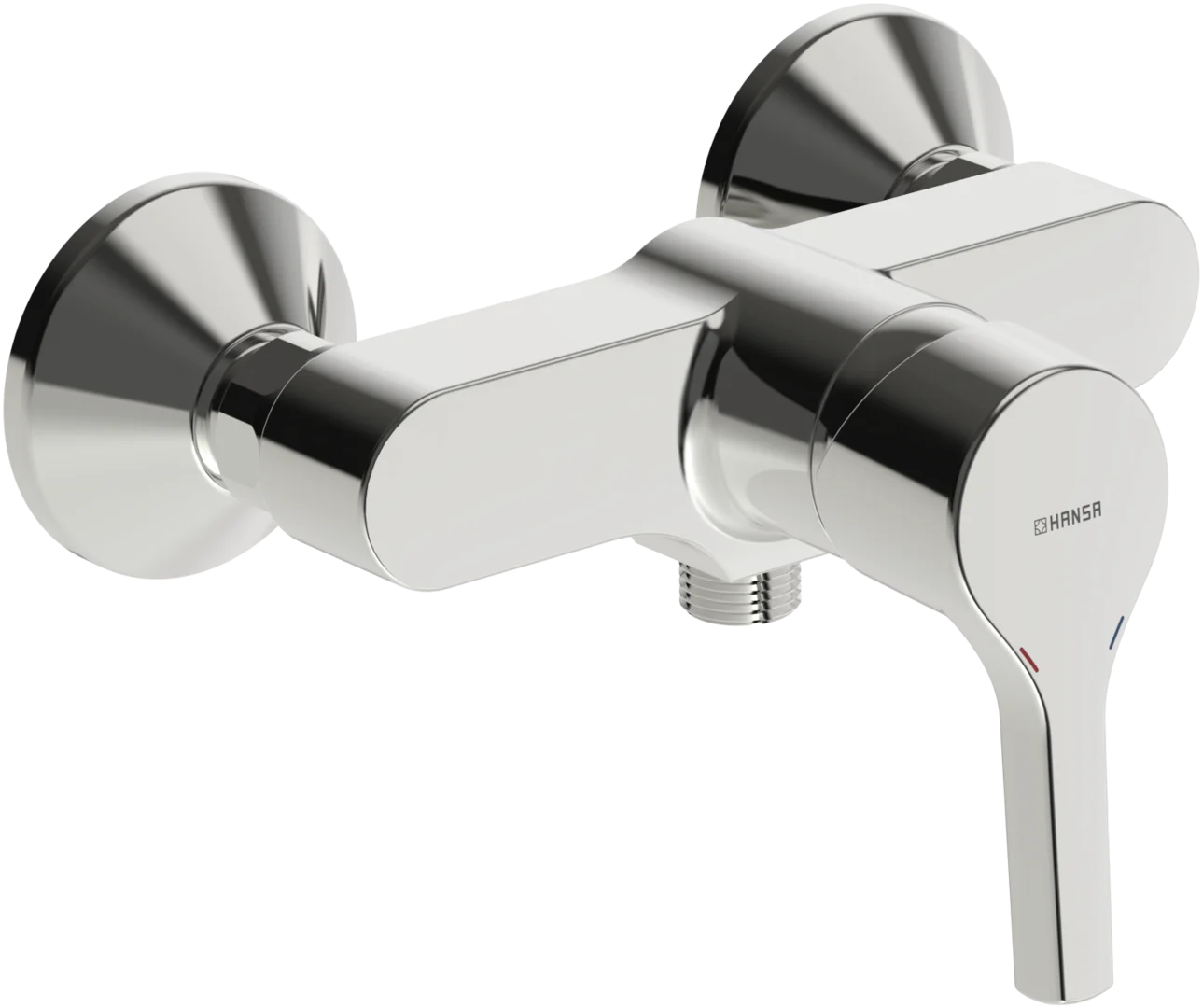 HA Einhebelmischer Brausebatterie HANSAPALENO 5647 Ausladung 57 mm DN15 Chrom HA Einhebelmischer Brausebatterie HANSAPALENO 5647 Ausladung 57 mm DN15 Chrom